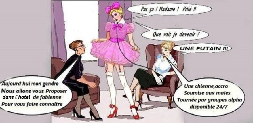 LE  MONDE  DE  MAITRESSE FABIENNE                                              POUR LES SISSY SALOPES SOUMISES