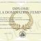 Diplome de Royale Salomé
