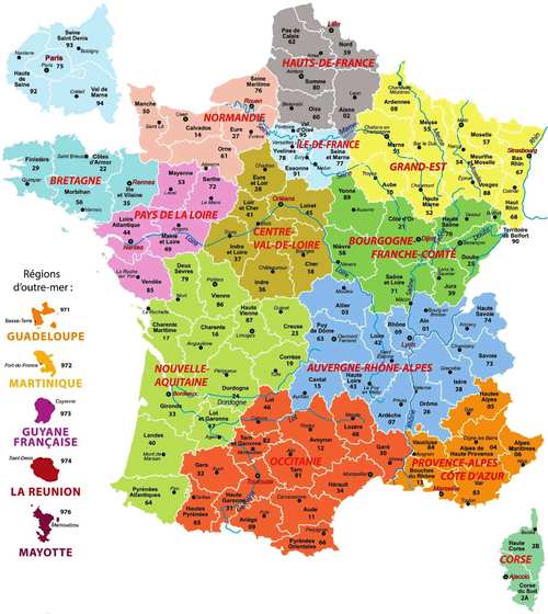 LA CARTE DE FRANCE DES SISSY