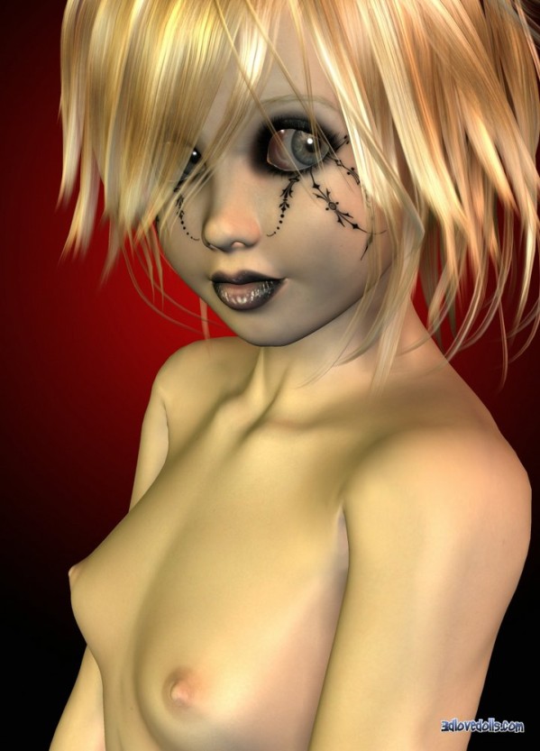 3D Love Dolls - Petite Blond, yeux noir