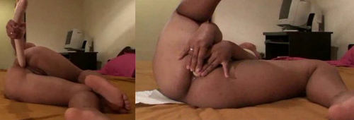 Gode 50cm dans l'anus!