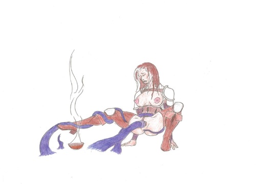 Prêtresse et divinité