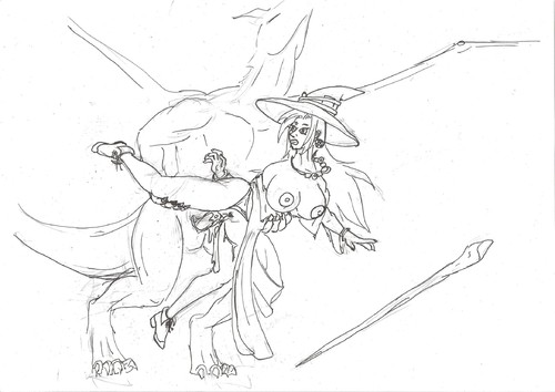 magicienne et compagnon